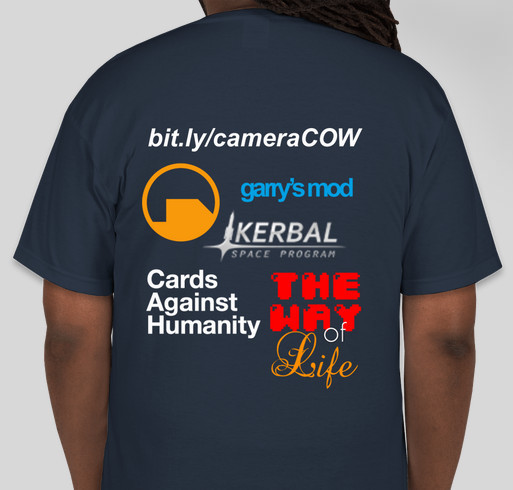 cameraCOW Hard Drive Fundraiser Fundraiser - unisex shirt design - back