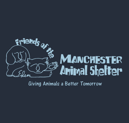 Manchester Animal Shelter shirt design - zoomed