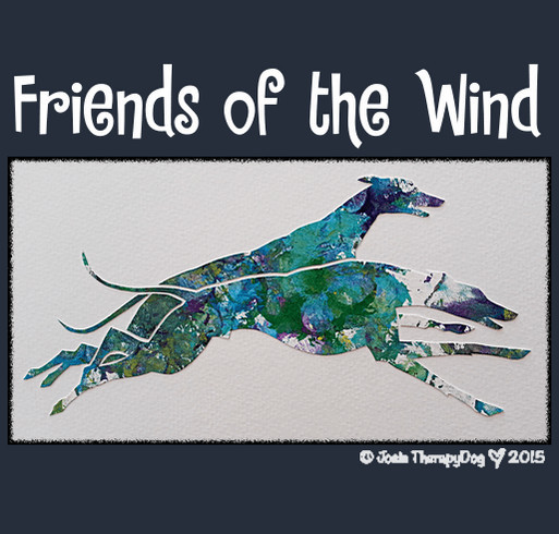 Josie TherapyDog: “Friends of the Wind” Unisex Shirt Campaign shirt design - zoomed