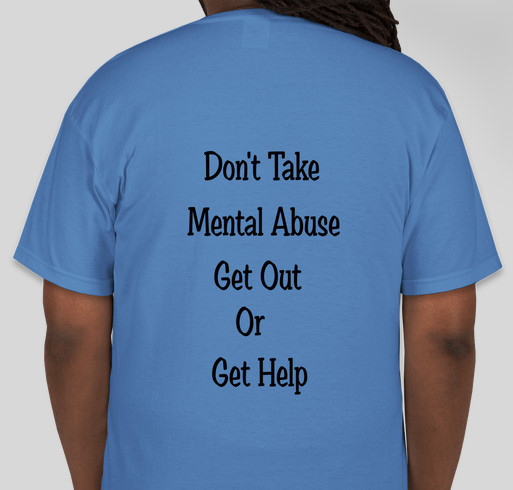 STOP MENTAL ABUSE TODAY Fundraiser - unisex shirt design - back