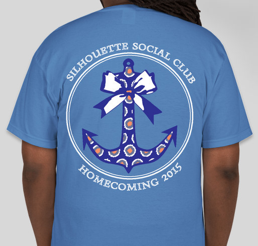 Homecoming Shirts for Silhouette Social Club Fundraiser - unisex shirt design - back