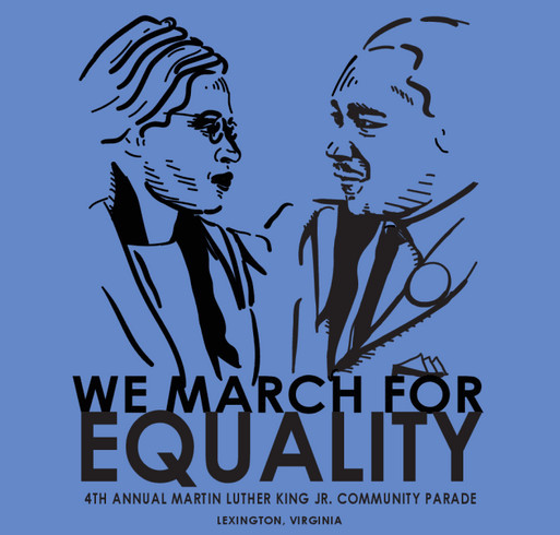 MLK Community Parade Fundraiser shirt design - zoomed