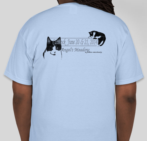 Angel's Meadow "Catstock" Fundraiser Fundraiser - unisex shirt design - back
