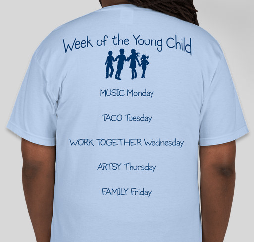 KansasAEYC Week of the Young Child Shirt Sales Fundraiser - unisex shirt design - back