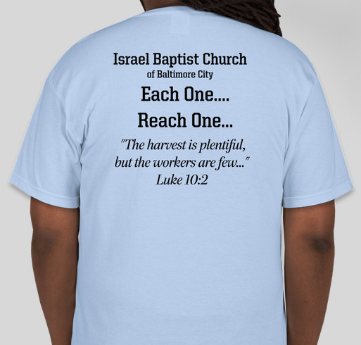 Each One Reach One -- Winning Souls For Christ Fundraiser - unisex shirt design - back