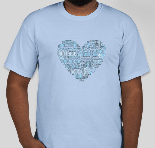 Raise awareness for 22q families Fundraiser - unisex shirt design - front