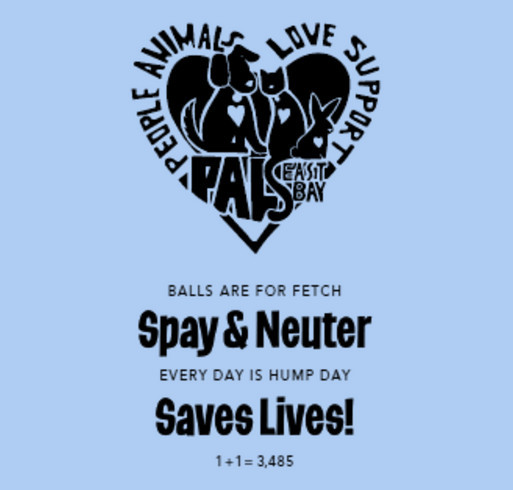 Spay and Neuter Saves Lives! shirt design - zoomed
