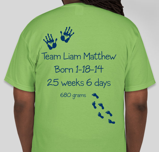 Team Liam Matthew Fundraiser - unisex shirt design - back