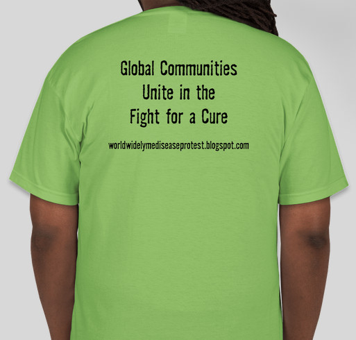 Worldwide Lyme Awareness Protest 2014 Fundraiser - unisex shirt design - back