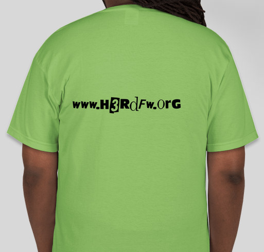 H3R T-Shirt fundraiser Fundraiser - unisex shirt design - back