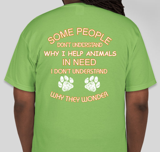 Support critical care needs for special puppies Fundraiser - unisex shirt design - back