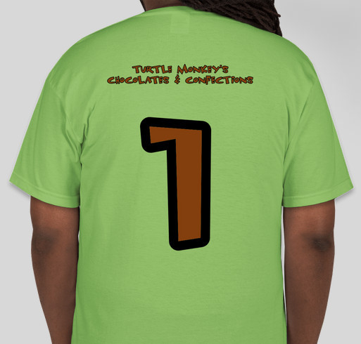 The Birth of Turtle Monkey's Chocolates & Confections Fundraiser - unisex shirt design - back
