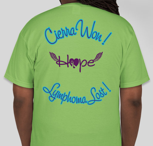 Cierra's Celebration Fundraiser - unisex shirt design - back