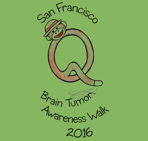 Brain Tumor Awareness Walk 2016 shirt design - zoomed