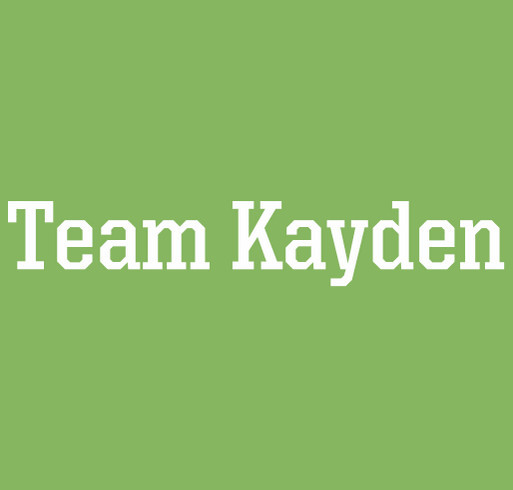 Kaydens equipment fundraiser shirt design - zoomed