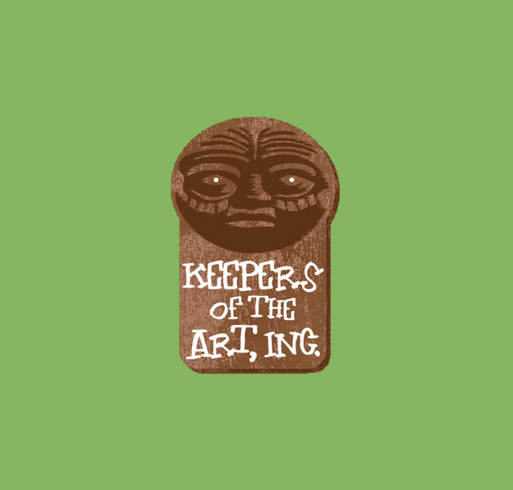 Keepers of the Art shirt design - zoomed
