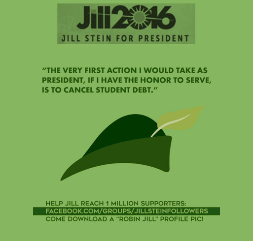 Support Jill Stein for President 2016! Cancel student debt! People,Planet, Peace over Profit! shirt design - zoomed