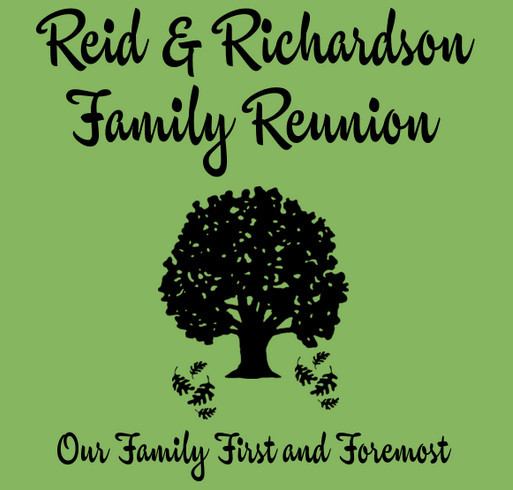 The Reid & Richardson Family Reunion shirt design - zoomed