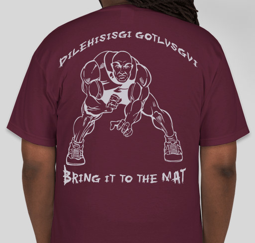 Support Sequoyah Indian Youth Wrestling Shirt Campaign Fundraiser - unisex shirt design - back