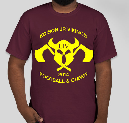 Edison Jr Vikings Football Cheer Custom Ink Fundraising