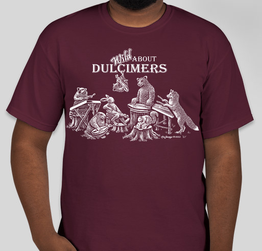 Wild About Dulcimers Shirt Fundraiser - unisex shirt design - front