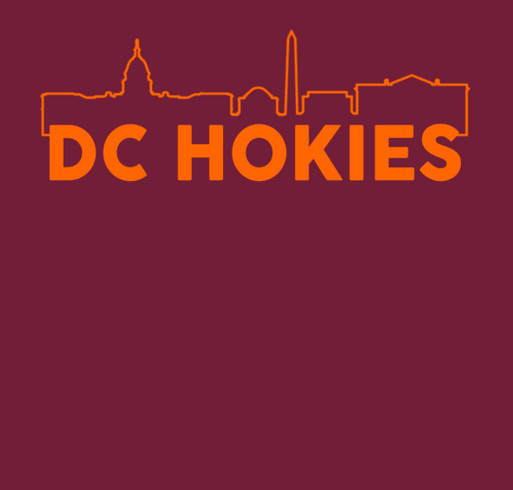 DC Hokies Scholarship Fund shirt design - zoomed