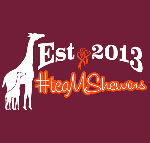 TeamSheWins #5yearslater shirt design - zoomed