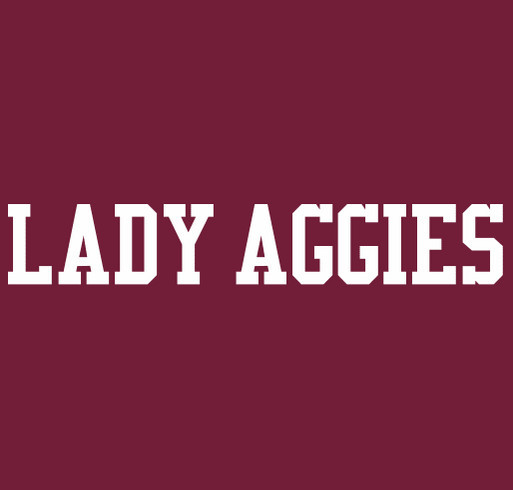 lady aggies shirt design - zoomed