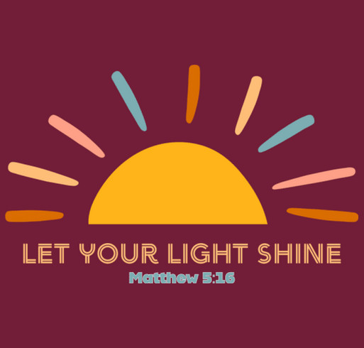 Let Your Light Shine shirt design - zoomed