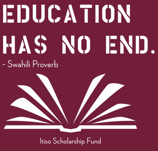 Itiso Scholarship Fund Support shirt design - zoomed