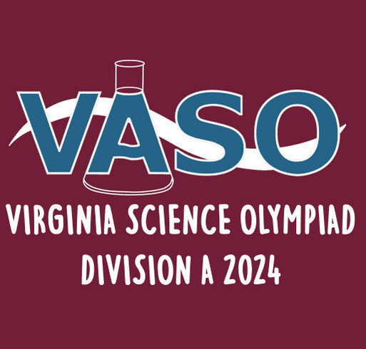 Virginia Science Olympiad Commemorative 2024 Div. A Shirts shirt design - zoomed
