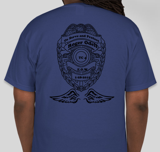 Honor Roger Odell Fundraiser - unisex shirt design - back