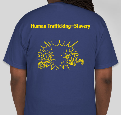 Human Trafficking Awareness Fundraiser - unisex shirt design - back