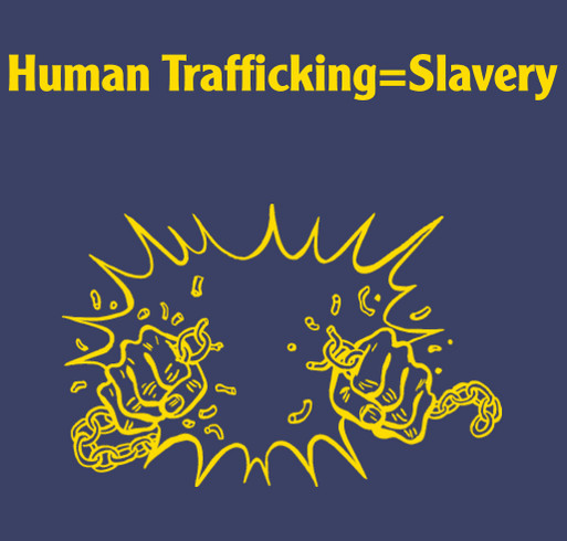 Human Trafficking Awareness shirt design - zoomed