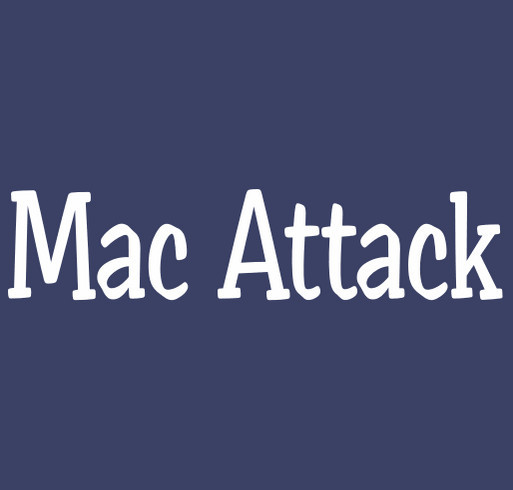 Mac Attack on Cancer shirt design - zoomed