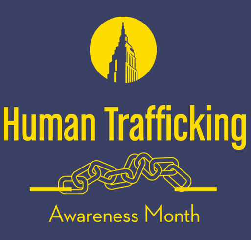 Human Trafficking Awareness shirt design - zoomed