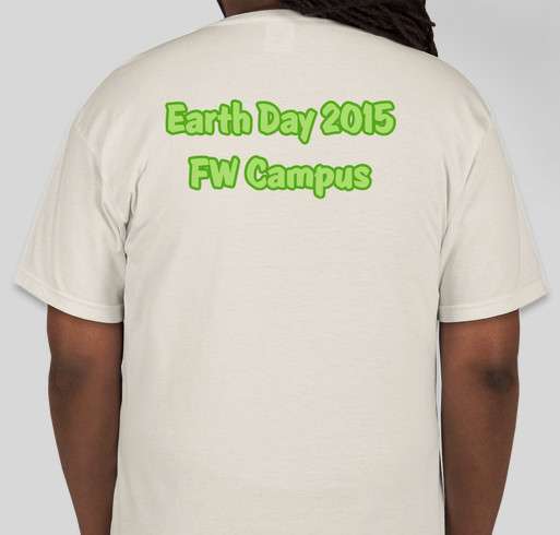 Fairchild Wheeler Earth Day 2015 Fundraiser - unisex shirt design - back