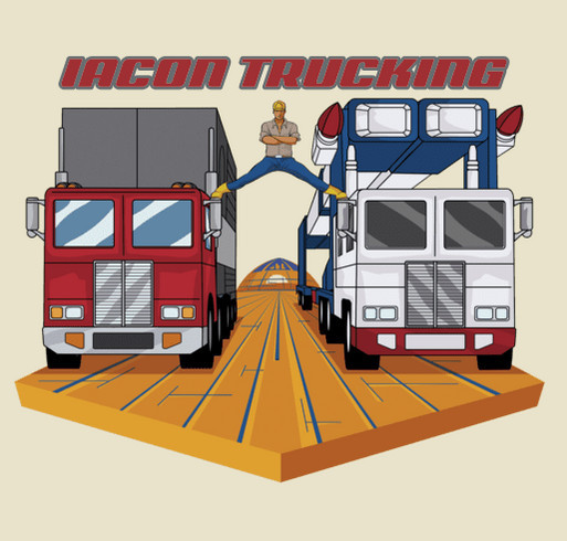 IACON Trucking shirt design - zoomed