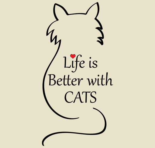 Life is Better With Cats! shirt design - zoomed