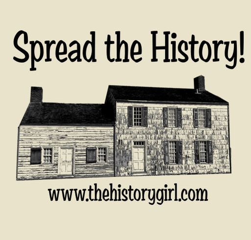 Support the NJ History Trails App shirt design - zoomed