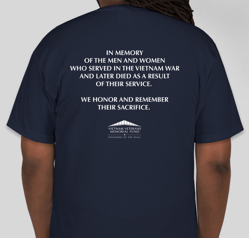 Support the In Memory program with our In Memory Gear Fundraiser - unisex shirt design - back