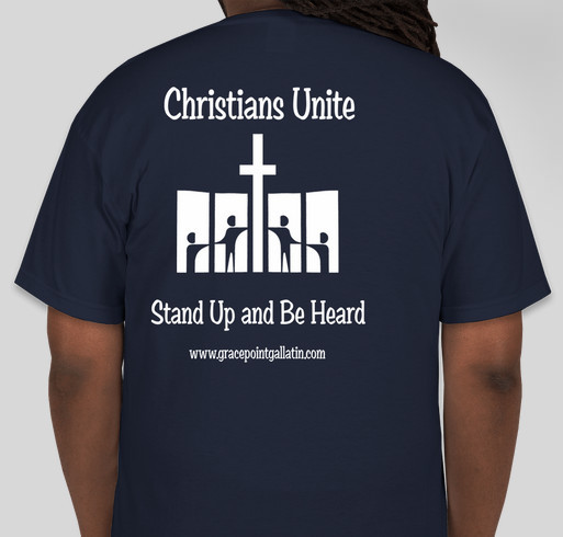 CHRISTIANS UNITE NOW Fundraiser - unisex shirt design - back