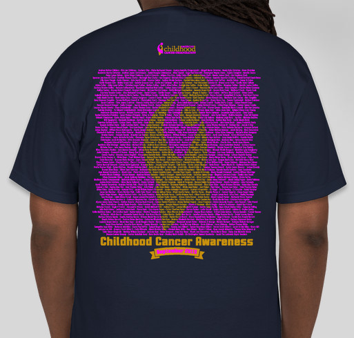 2015 ACCO Go Gold Shirt 1 Fundraiser - unisex shirt design - back