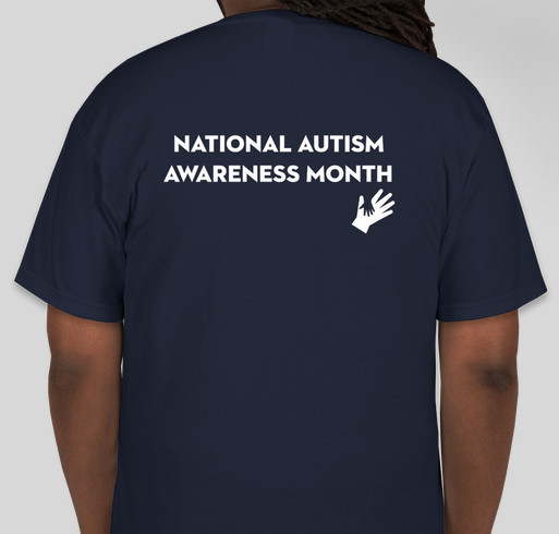 HAND-OUT: AUTISM SOCIETY OF AMERICA FOUNDATION INC Fundraiser - unisex shirt design - back