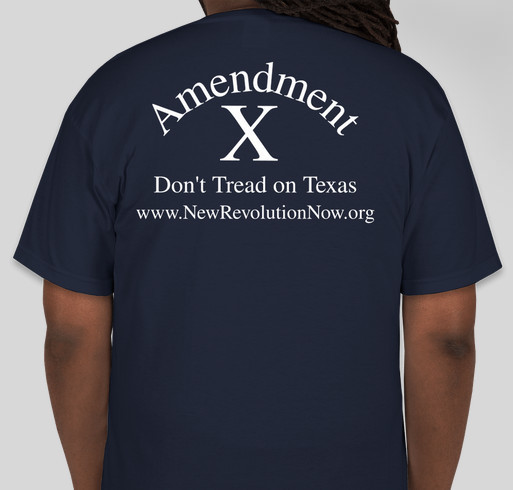 New Revolution Now State's Rights Initiative Fundraiser - unisex shirt design - back