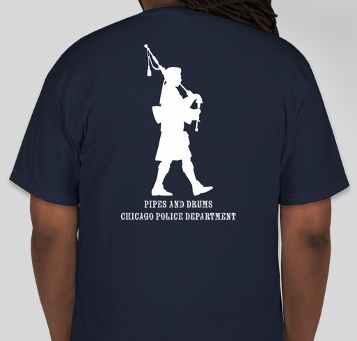 CPD Pipes and Drums Fundraiser Fundraiser - unisex shirt design - back
