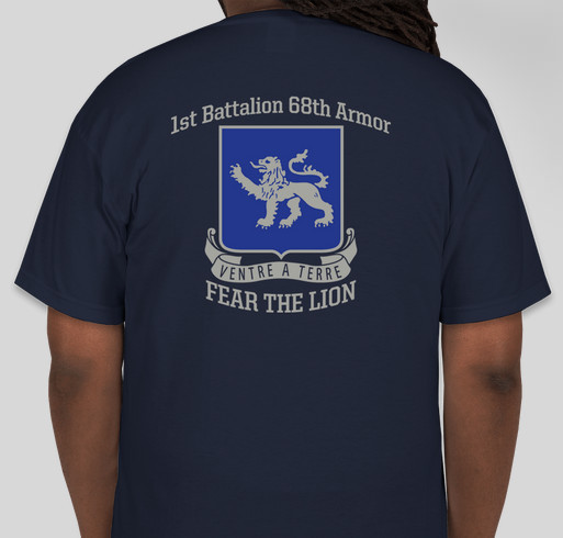 1/68 Silver Lions Fundraiser - unisex shirt design - back