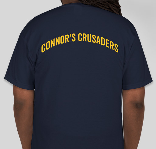 Connor's Crusaders Fundraiser - unisex shirt design - back