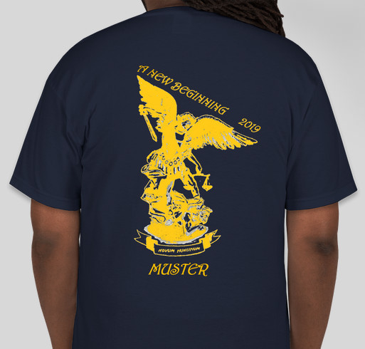 2019 Muster T Shirt Fundraiser - unisex shirt design - back