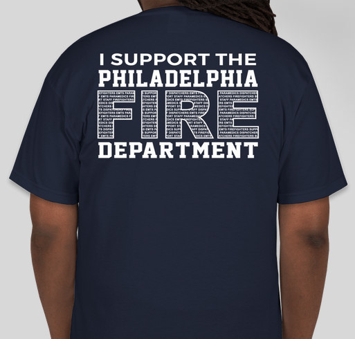 SUPPORTER - Philadelphia Fire Department Foundation Fundraiser - unisex shirt design - back